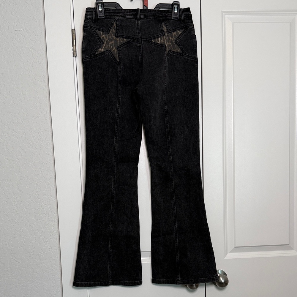 Black Jeans with Star Pattern